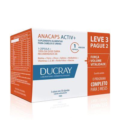 Anacaps Activ+ Antiqueda 30 Cápsulas Ducray – Fortalecimento Capilar e Crescimento dos Fios