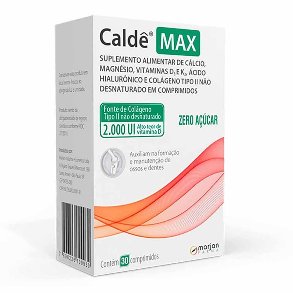 Caldê Max 2000UI 30 Comprimidos – Cálcio + Vitamina D3 + K2 | Saúde Óssea e Articular